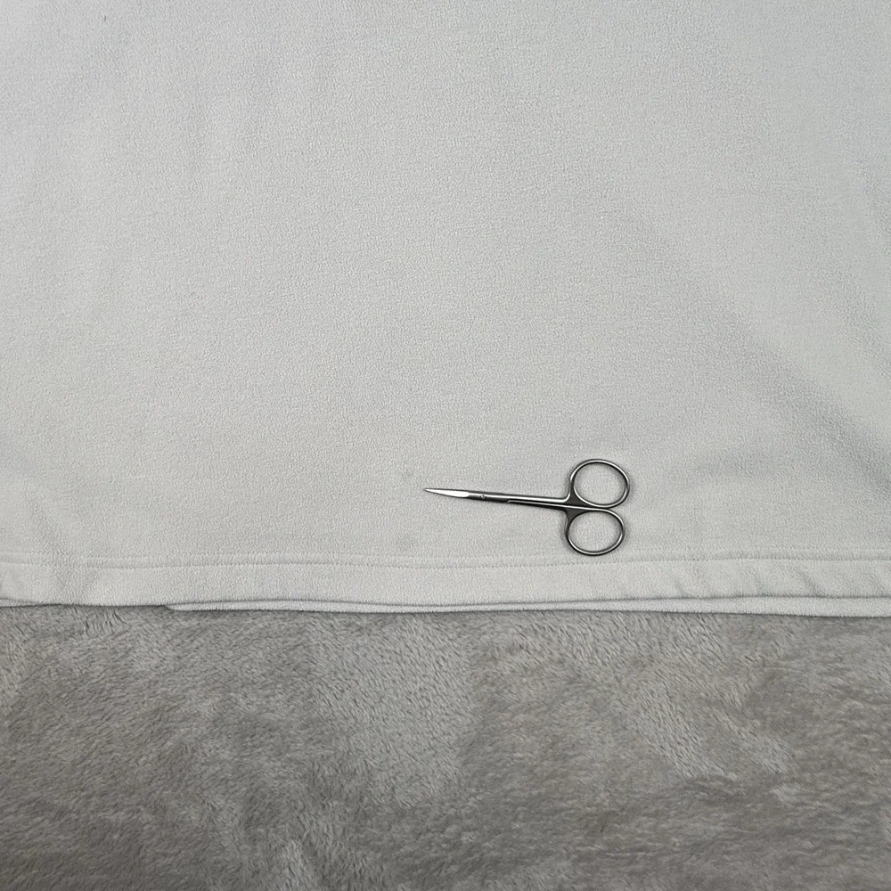The North Face TKA 100 Fleece Pullover Mens XL White Gray 1/4 Zip Colorblock